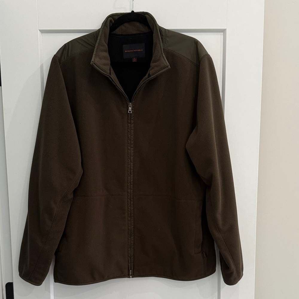 Banana Republic Dark Green Fleece Jacket​​